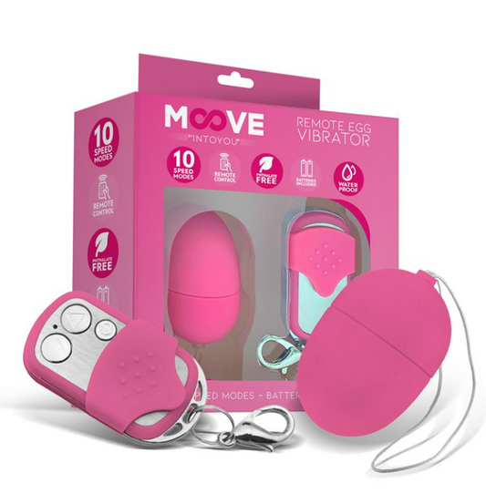 MOOVE Vibrating Egg with Remote Control Mini Pink