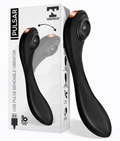 TARDENOCHE PULSAR ARTICULATED SKELETON VIBRATOR WITH PULSATION SILICONE USB