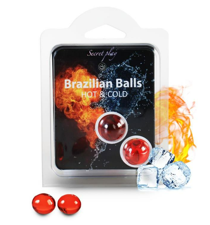 SECRET PLAY SECRET PLAY SET 2 HOT & COLD EFFECT BRAZILIAN BALLS