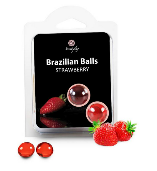 SECRET PLAY SECRET PLAY SET 2 BRAZILIAN BALLS STRAWBERRY AROMA