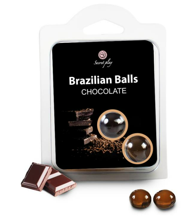 SECRET PLAY SET 2 BRAZILIAN BALLS CHOCOLATE AROMA