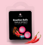 SECRET PLAY SET 2 BRAZILIAN BALLS TRIPLE EFFECT (HEAT, COLD AND VIBRATION)