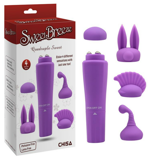 CHISA STIMULATOR WITH 4 HEADS SWEET PURPLE