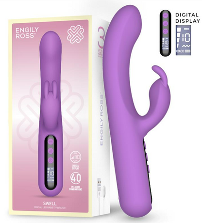 DIGITAL SWELL VIBRADOR CON PANTALLA DIGITAL SÚPER POTENTE 23.2 CM