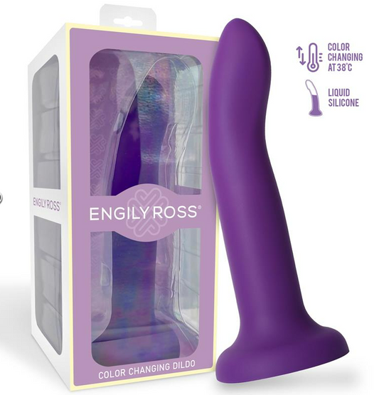 DILDOX BY ENGILY ROSS COLOR-CHANGING DILDO PURPLE TO PINK