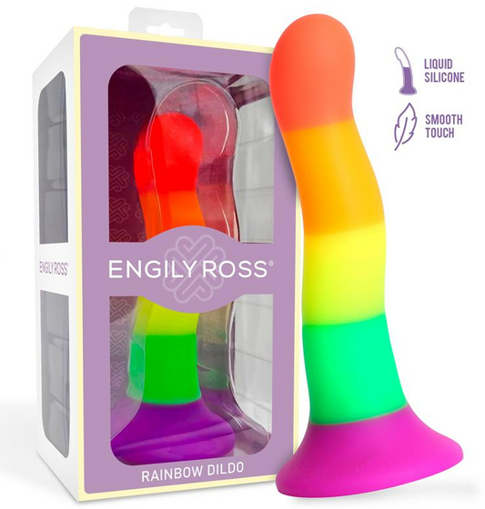 DILDOX BY ENGILY ROSS DILDO RAINBOW COLOR 18 CM